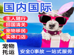 福州长乐机场快递国际宠物托运 【国